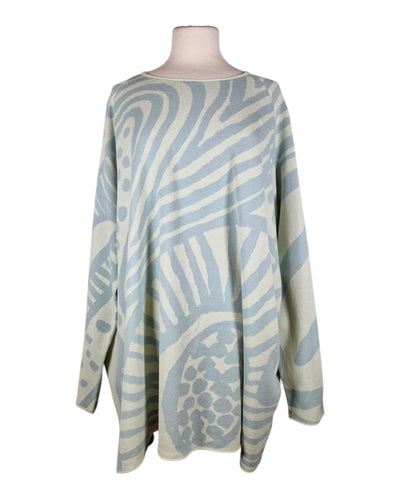 Stricktunika Pullover Rundholz Black Label 473 Mint Jaquard S 
