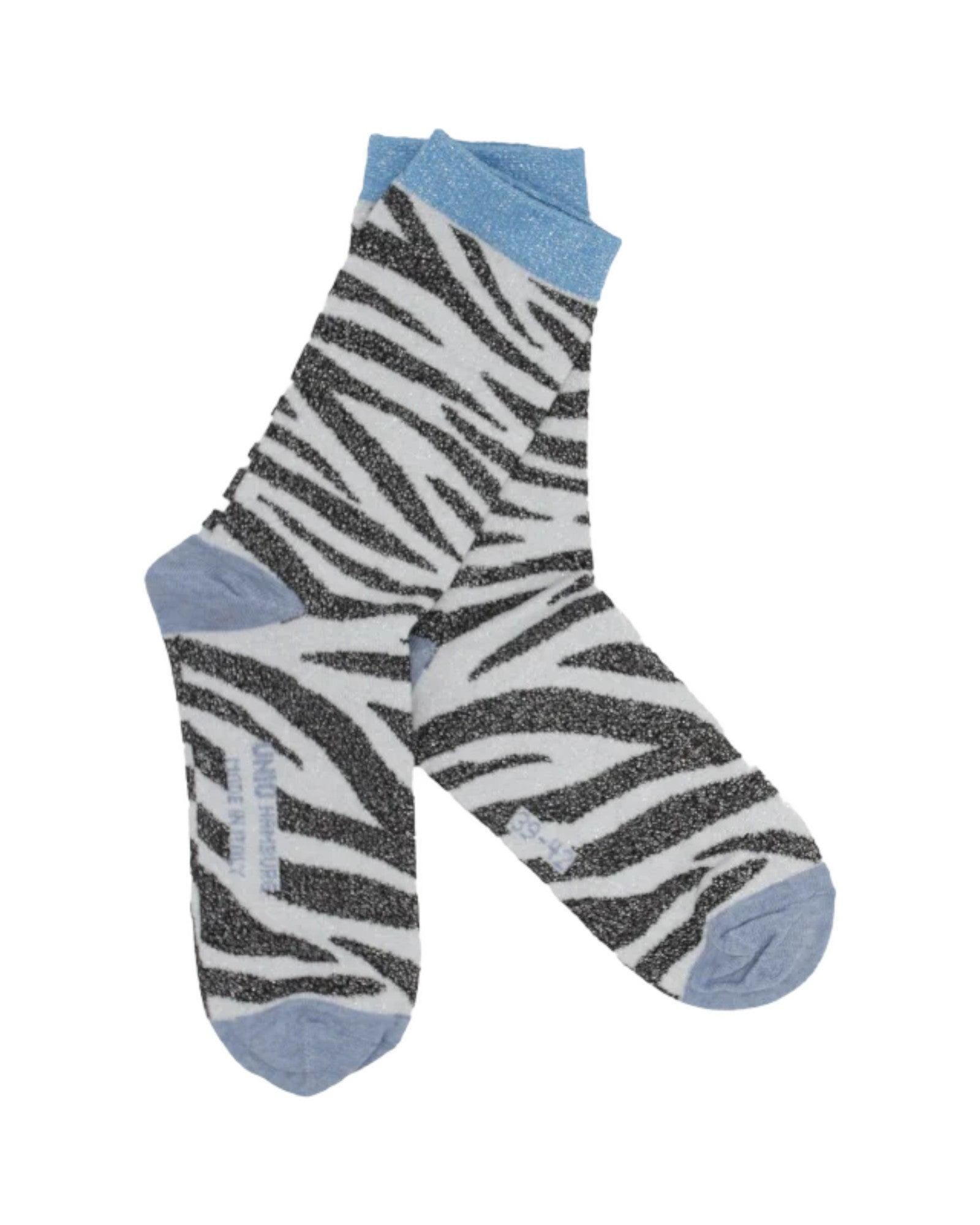 Summer Glam II Socken UNIO 04 Zebra Blue 36-38 