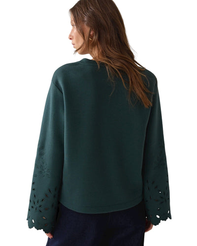 Sweat Embroidered Sweatshirt Summum Woman 