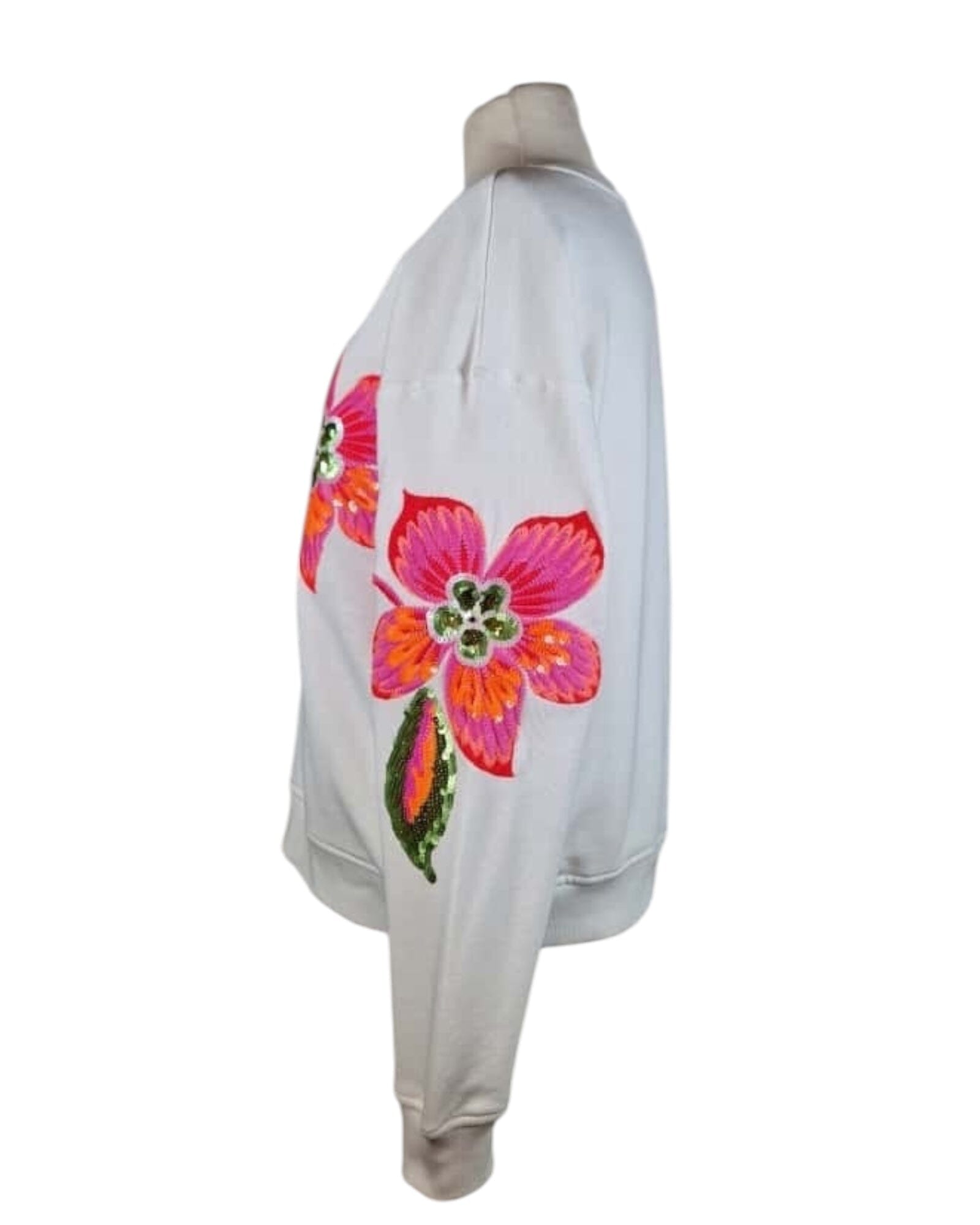 Sweat Flower Pailletten Sweatshirt Grace 