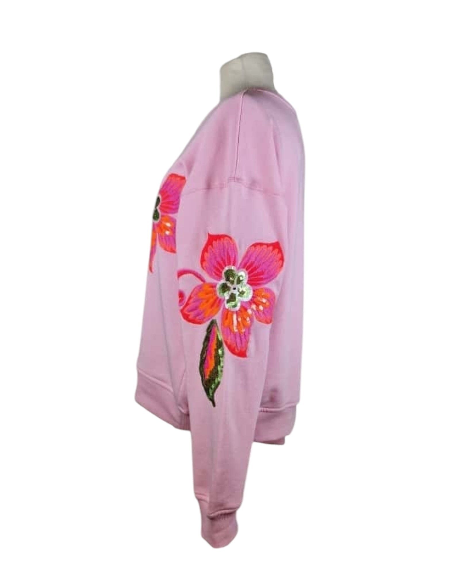 Sweat Flower Pailletten Sweatshirt Grace 