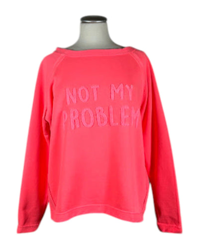 Sweat NOT MY Sweatshirt Grace 727 Neon Coral S 