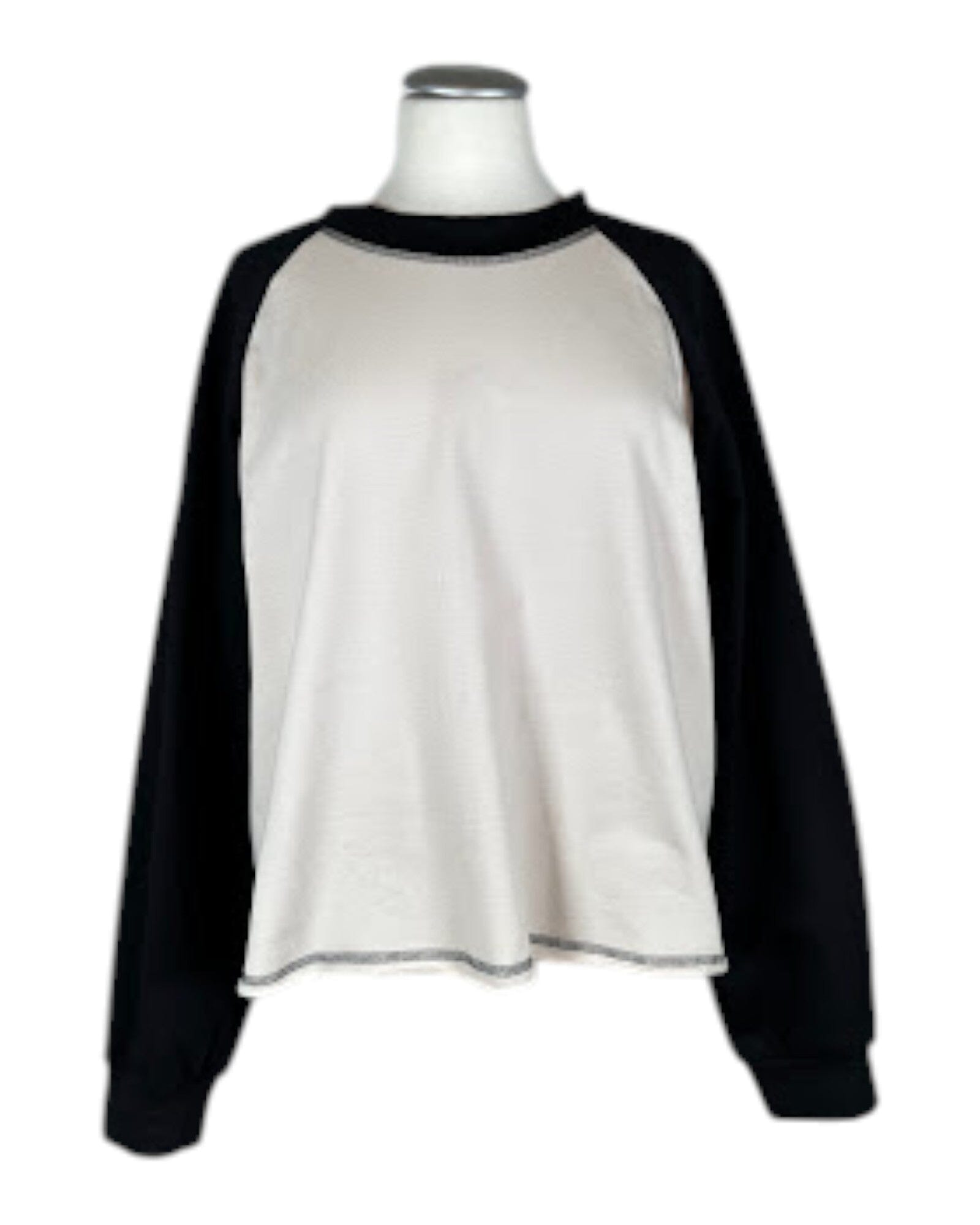 Sweat Raglanpulli Sweatshirt Hindahl & Skudelny Sand-Nero S 