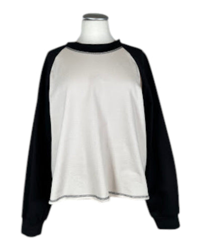 Sweat Raglanpulli Sweatshirt Hindahl & Skudelny Sand-Nero S 