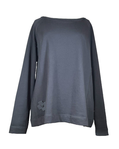 Sweat Sweat Sweatshirt Plü Black S 
