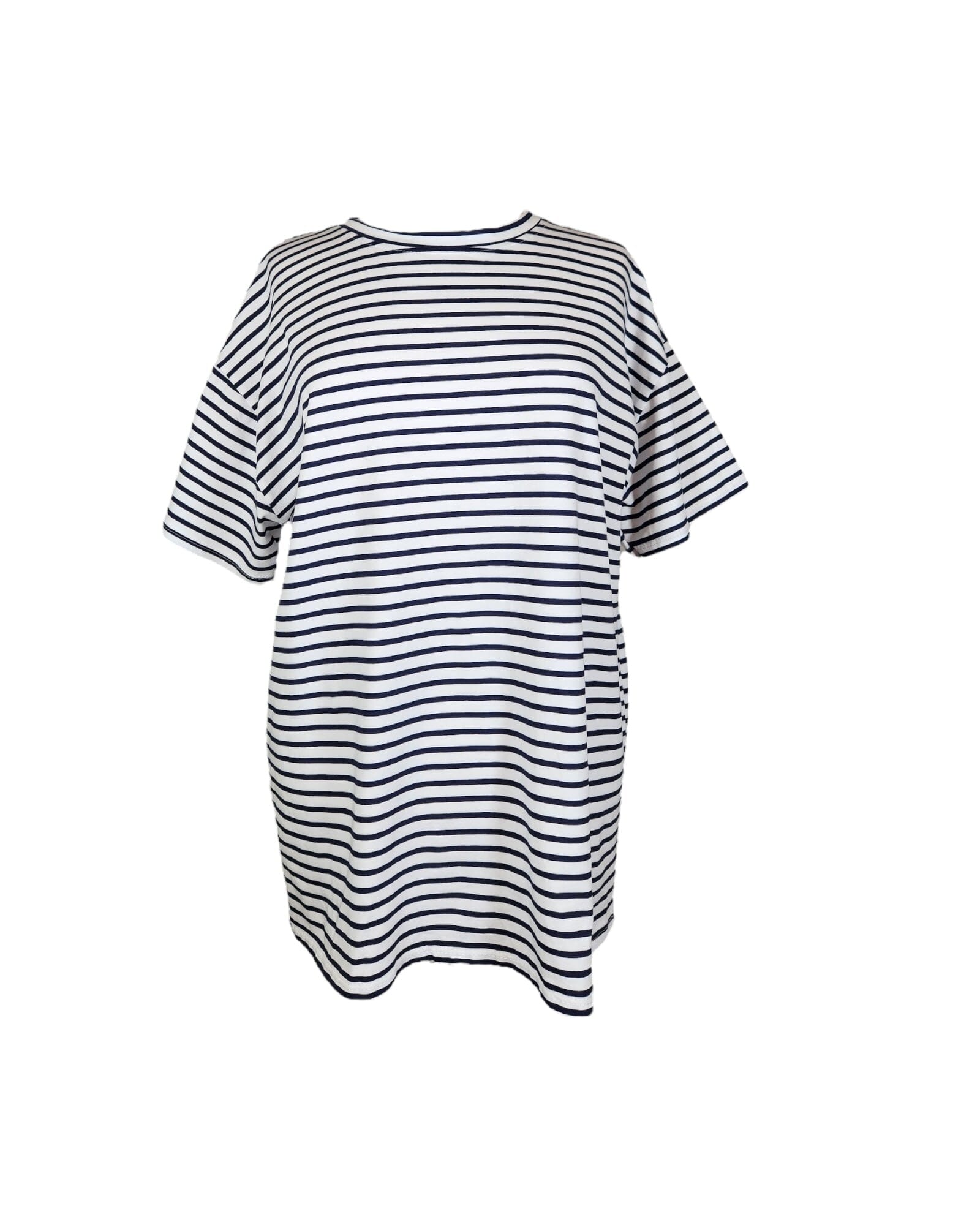 T-Shirt gestreift T-Shirt Kolibri Ulm Weiß/Marine Einheitsgröße 