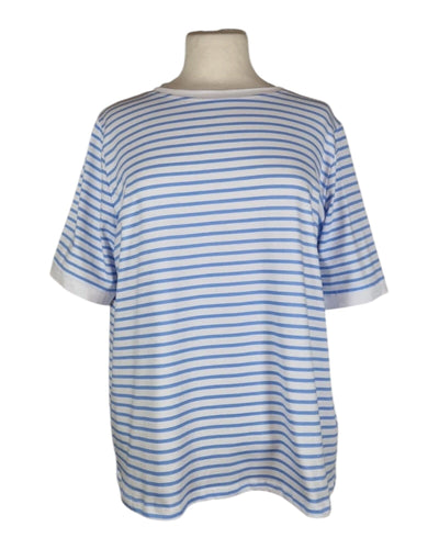 T-Shirt Stripe T-Shirt Kolibri Ulm Offwhite/Hellblau Einheitsgröße 
