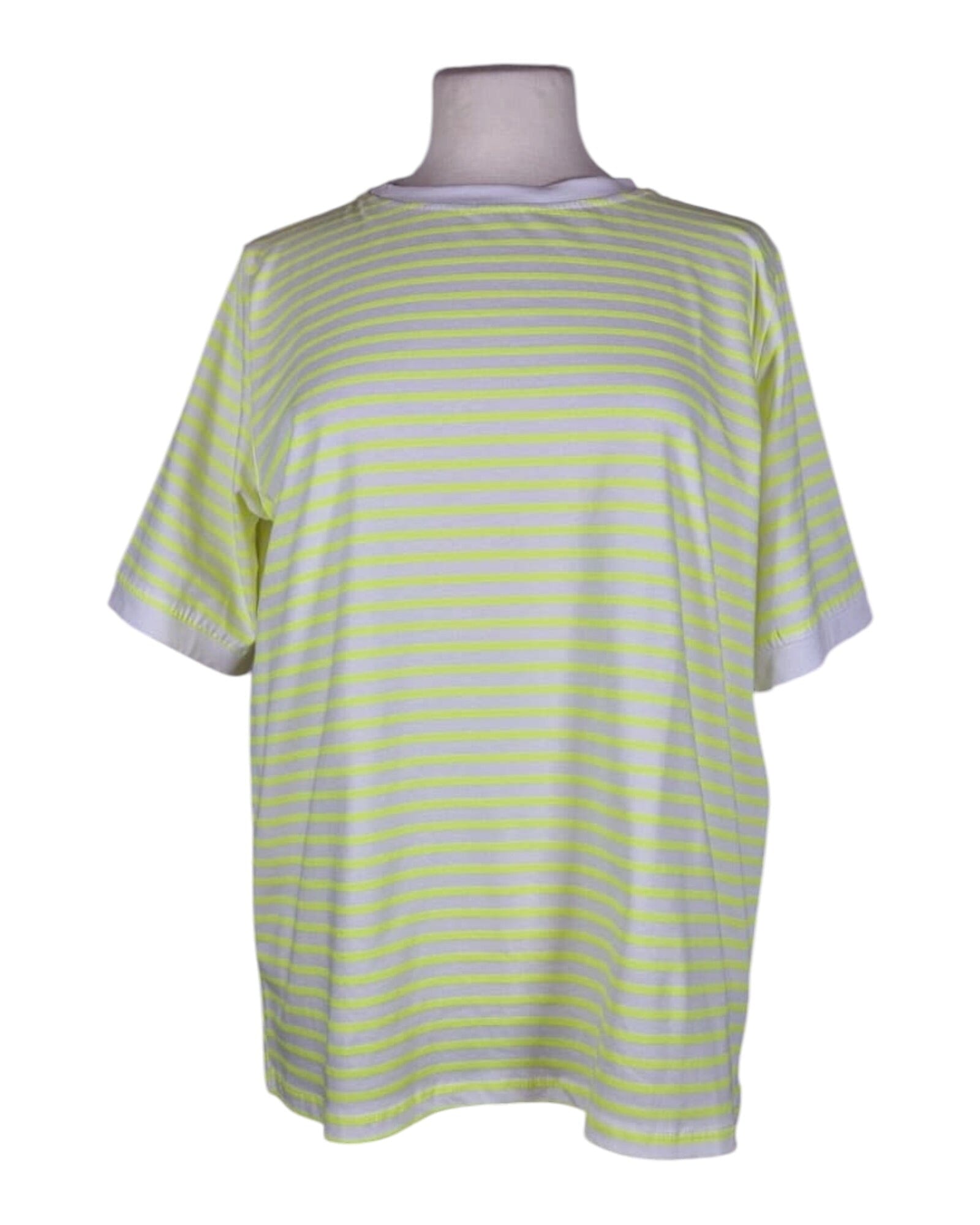T-Shirt Stripe T-Shirt Kolibri Ulm Offwhite/Neongelb Einheitsgröße 