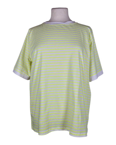T-Shirt Stripe T-Shirt Kolibri Ulm Offwhite/Neongelb Einheitsgröße 