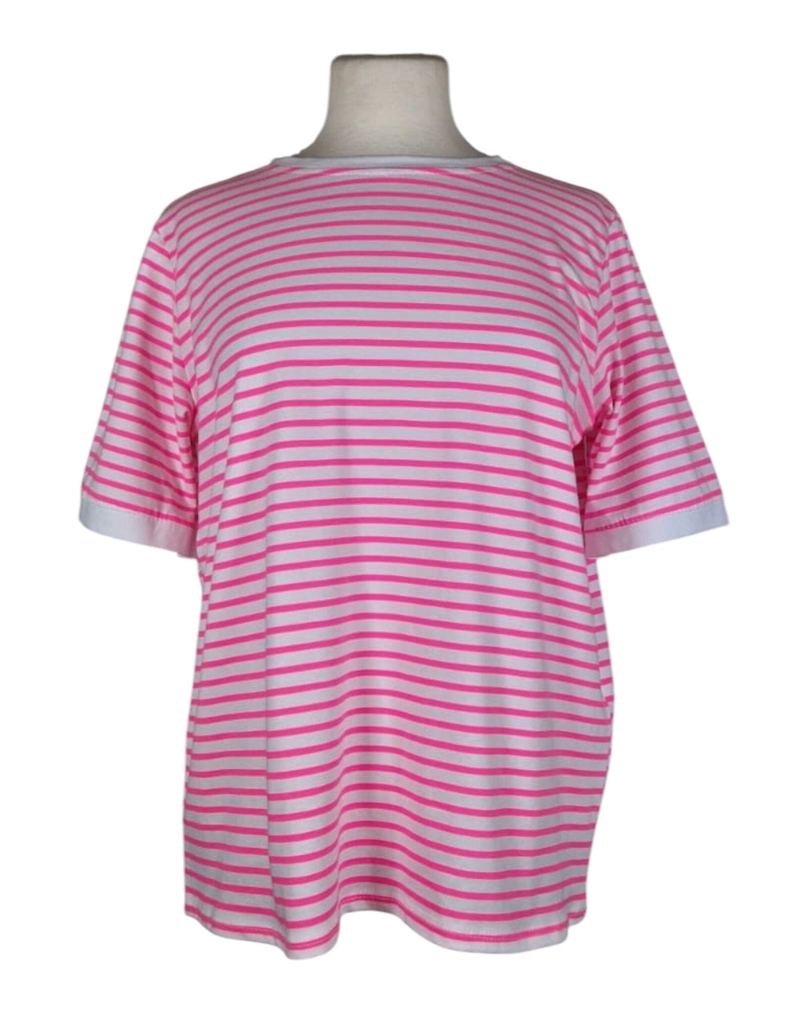 T-Shirt Stripe T-Shirt Kolibri Ulm Offwhite/Neonpink Einheitsgröße 