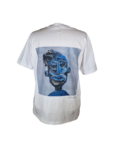 T-Shirt The Denim Face I T-Shirt Goldgarn Denim 