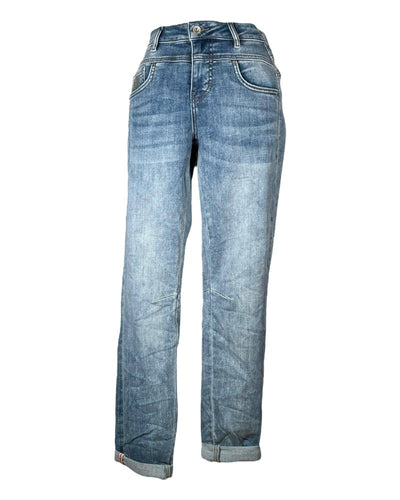 Tapered Ankle Hose Nile Blue Denim XS 