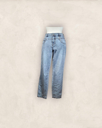 Tapered Ankle Hose Nile Light Denim S 