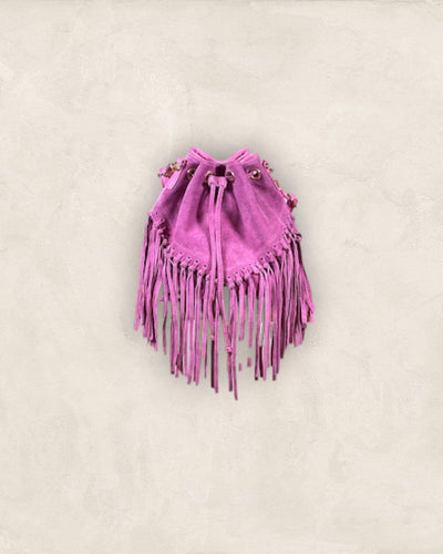 Tasche mit Fransen Tasche Kolibri Ulm Rosa ca. 35cm Breit/28cm Hoch 