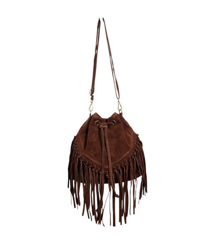 Tasche mit Fransen Tasche Kolibri Ulm Rostbraun ca. 35cm Breit/28cm Hoch 