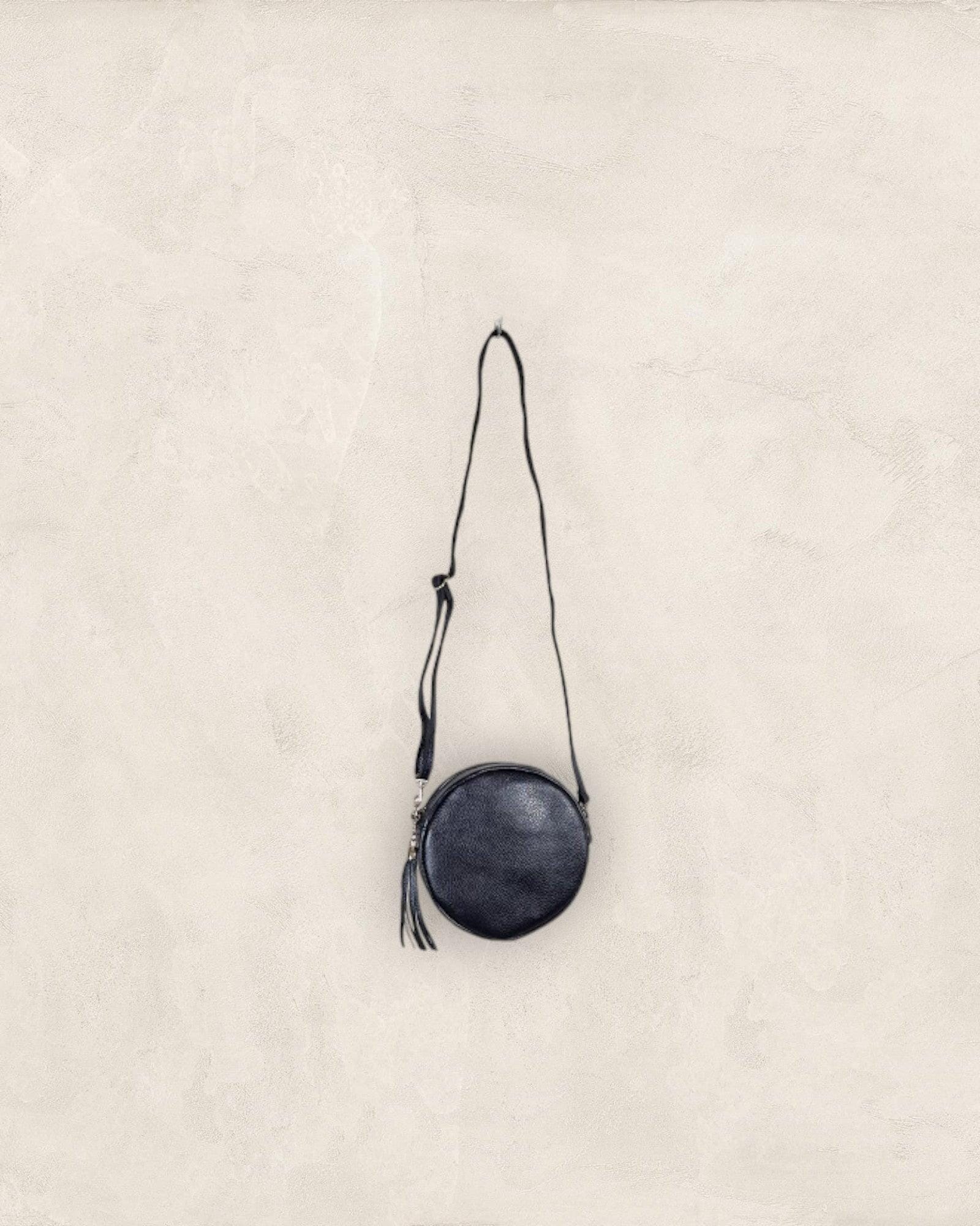 Taschen Rund Tasche Kolibri Ulm Schwarz ca. Ø19cm, 5cm Tief 