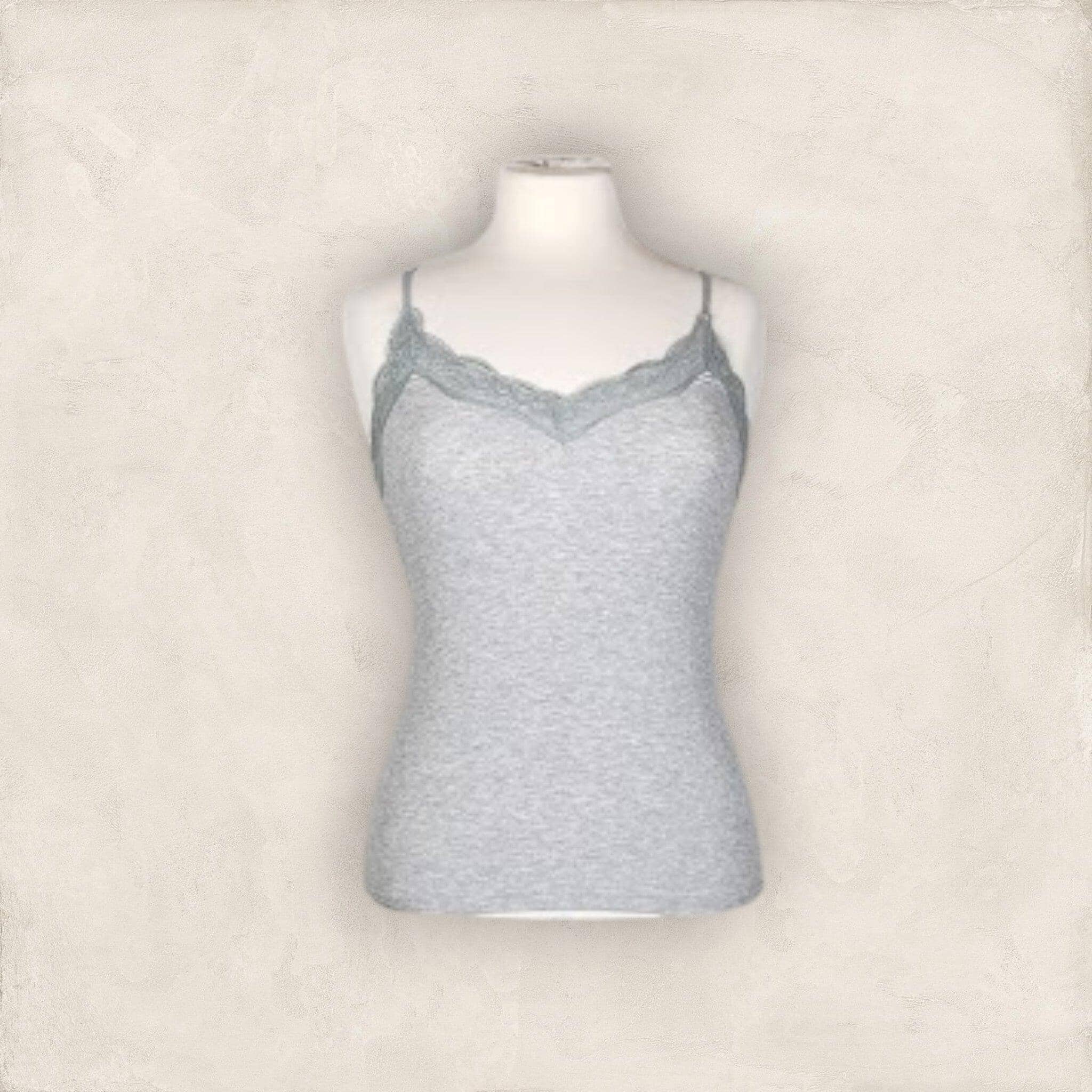 Top mit Spitze Top Olger Grey 