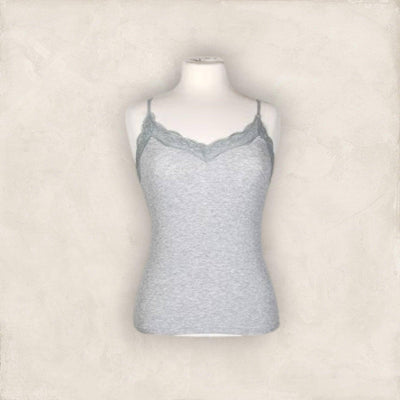 Top mit Spitze Top Olger Grey 