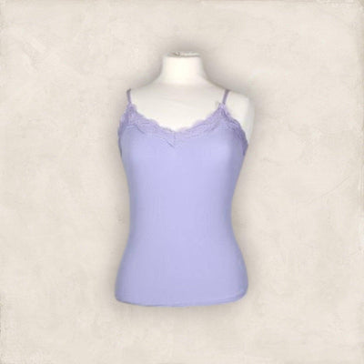 Top mit Spitze Top Olger Lila 