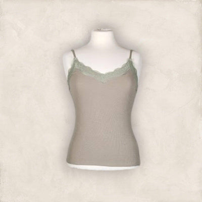 Top mit Spitze Top Olger Olive 