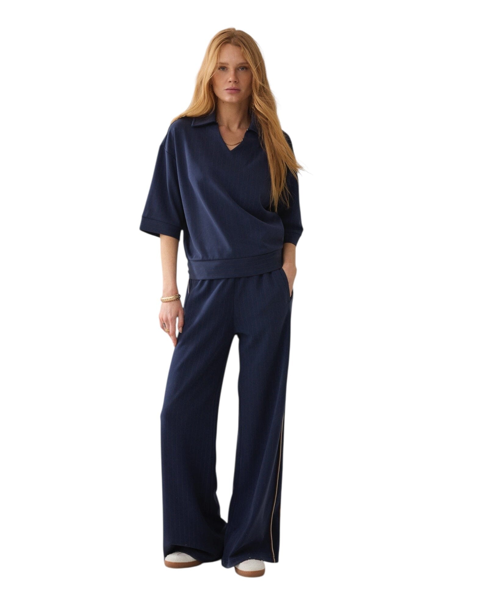 Top Pinstripe Shirt Summum Woman 