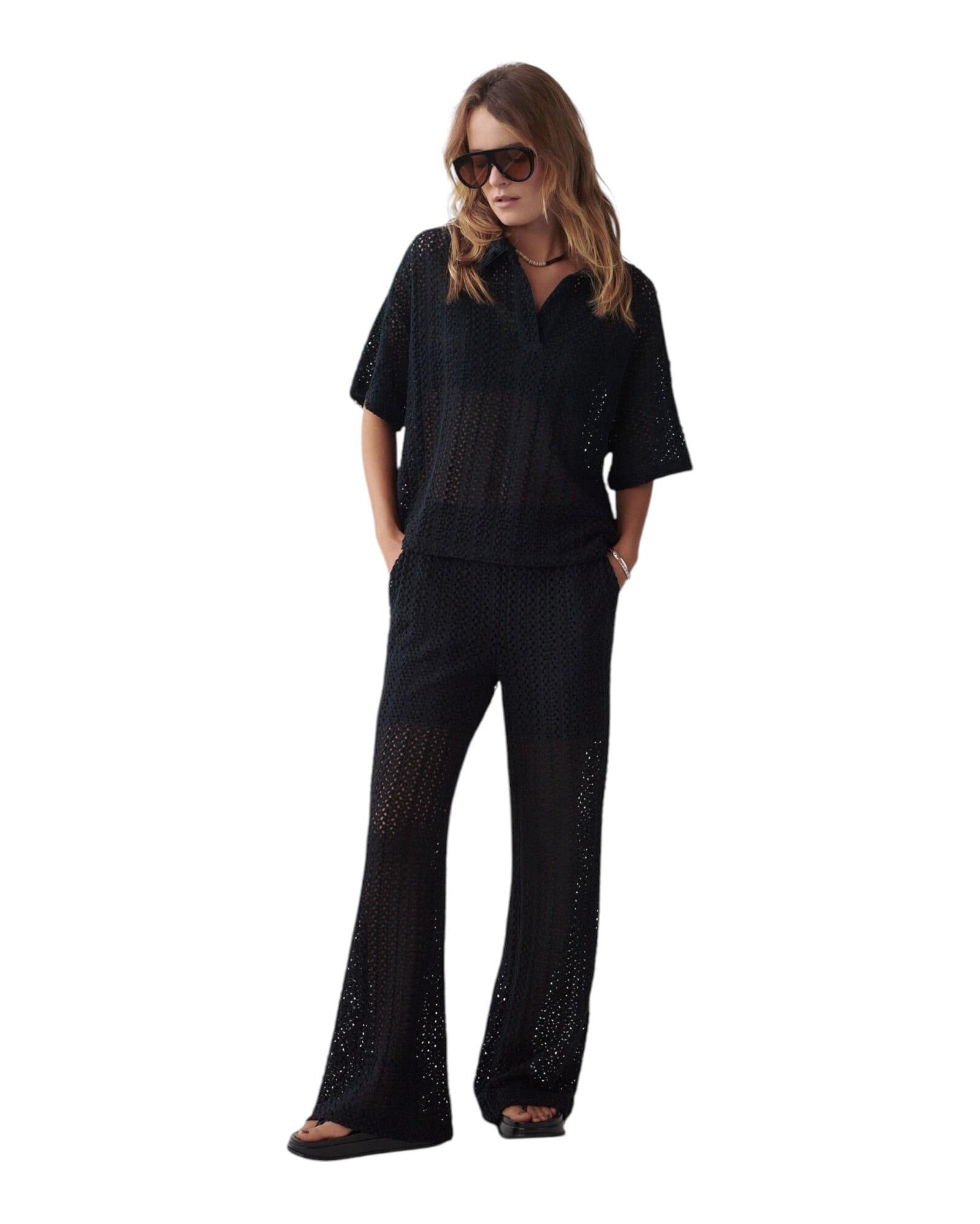 Top Rachel Lace Shirt Summum Woman 990 Black S 
