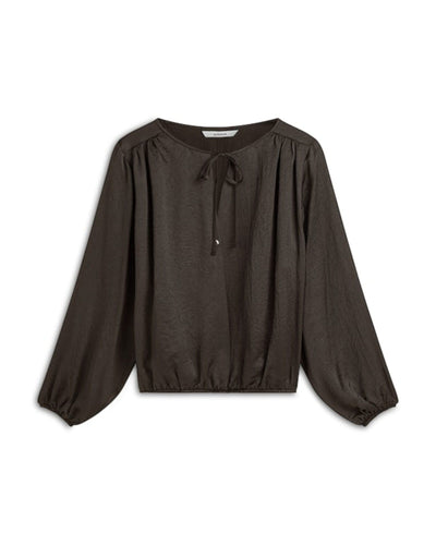 Top Silky Bluse Summum Woman 754 Dark Chocolate 36 