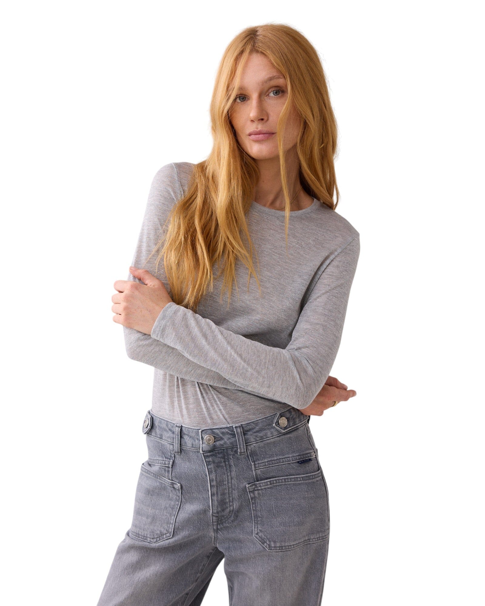 Top Soft Lurex Shirt Summum Woman 