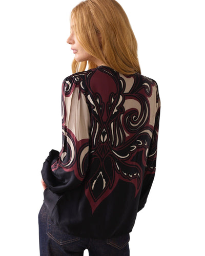 Top V-Neck Bluse Summum Woman 
