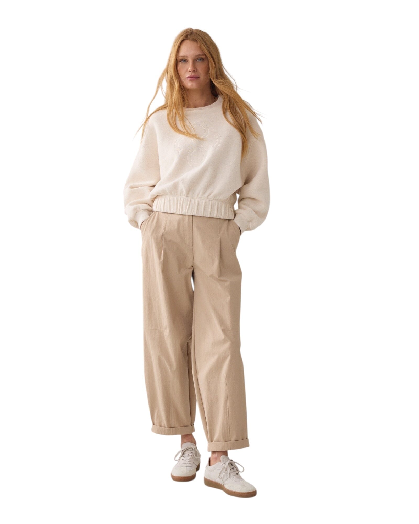Trousers Balloon Fit Hose Summum Woman 722 Alpaca 36 
