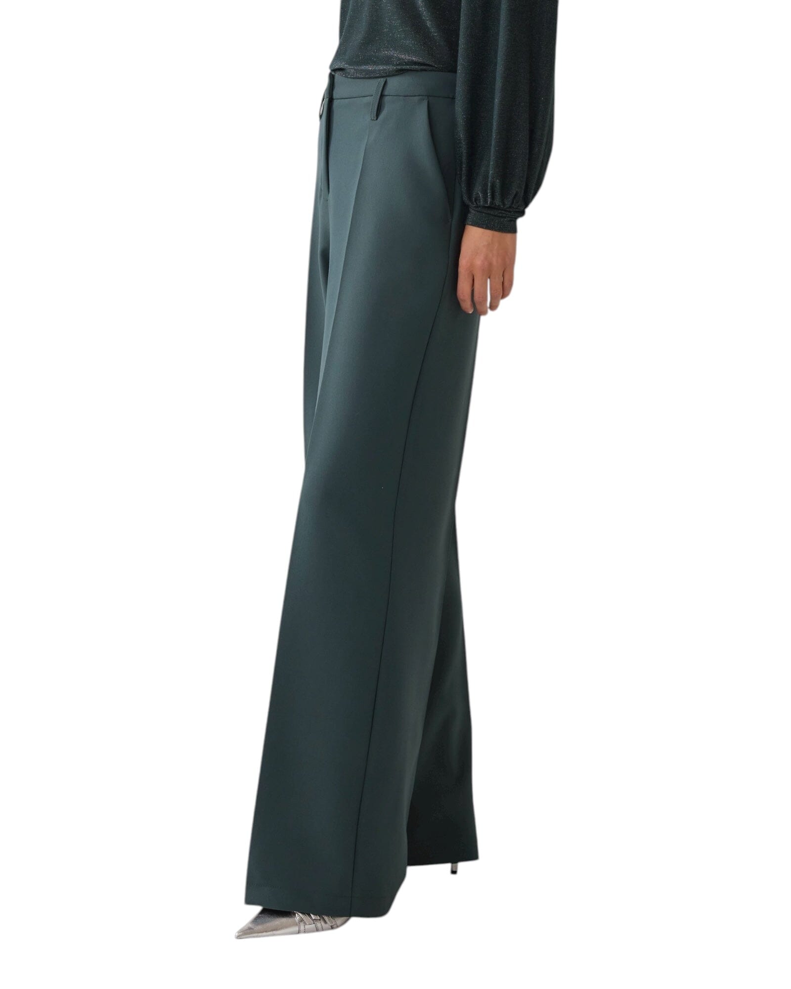 Trousers Straight Foam Hose Summum Woman 