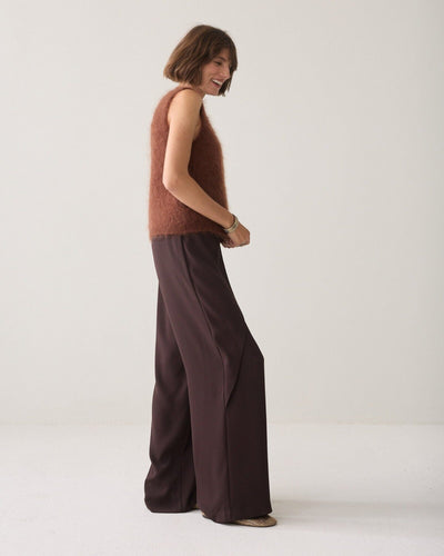 Trousers Wrap Fluid Hose Summum Woman 