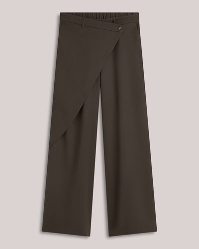 Trousers Wrap Fluid Hose Summum Woman 