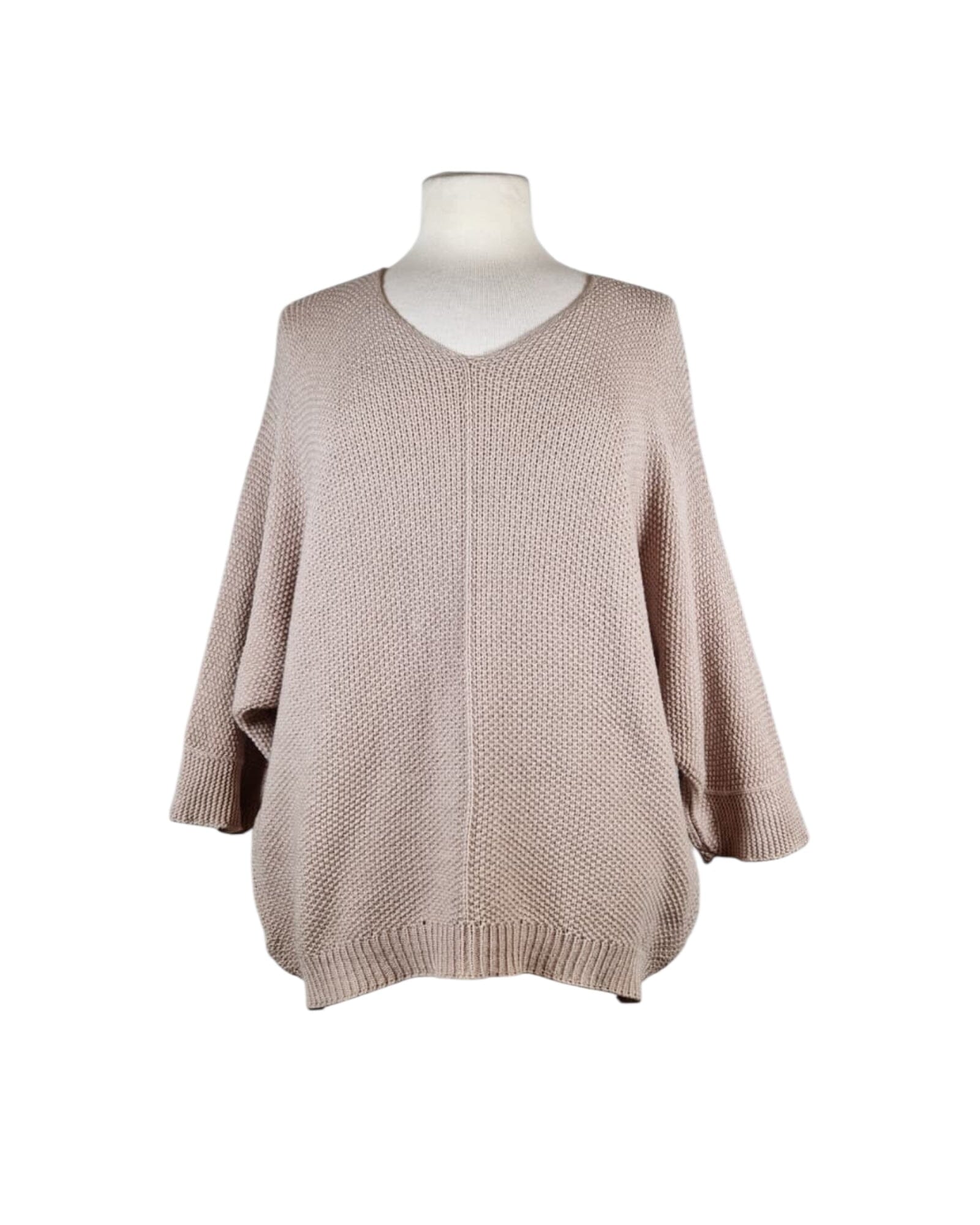 V-Ausschnitt Pullover Pullover Kolibri Ulm Beige Einheitsgröße 