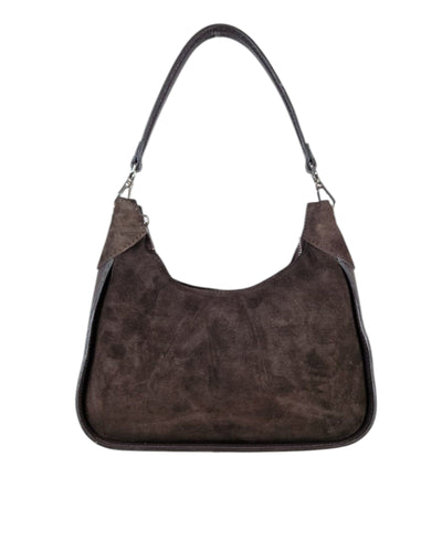 Velour Chic Tasche Kolibri Ulm Dunkelbraun Einheitsgröße 