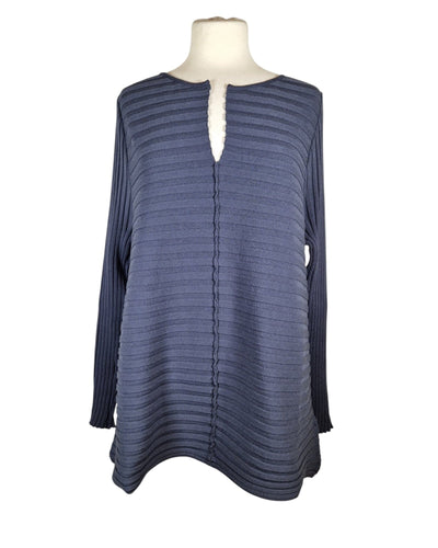 Viskose Rippenpulli Pullover Hindahl & Skudelny Anthra S 