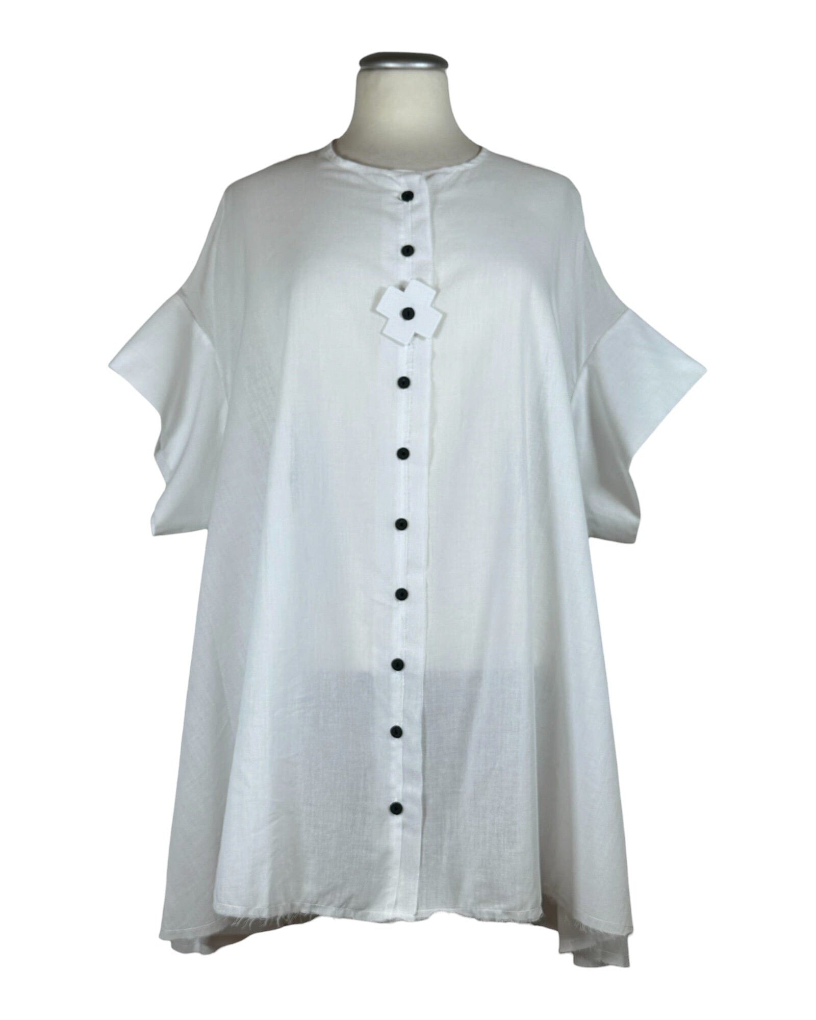 Voile Shirt Shirt Plü White M 