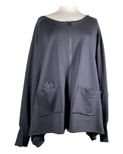 Wide Jacket Jacket Plü Black Einheitsgröße 