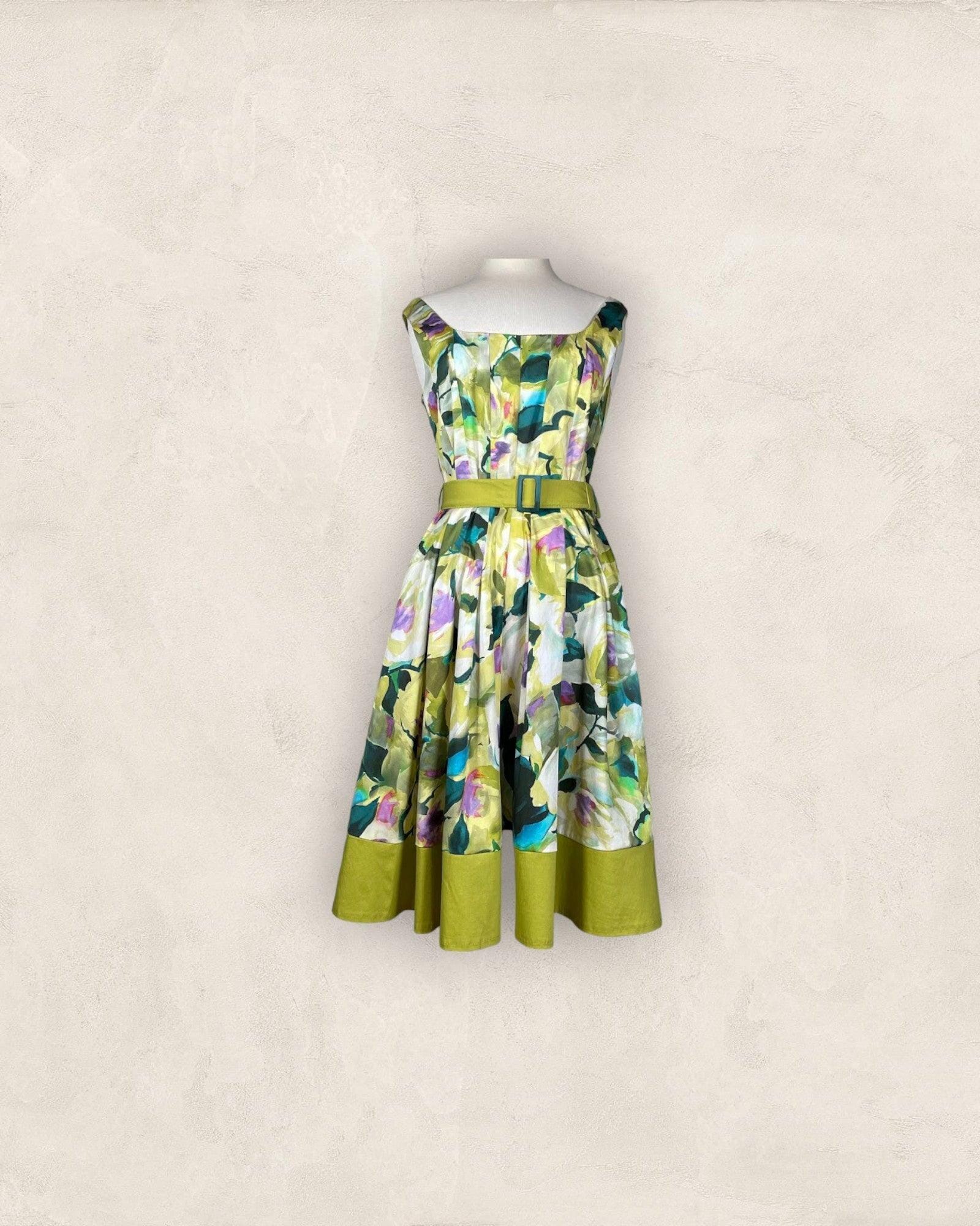 XYSHODA Kleid Fox's S070 Roses Green 36 