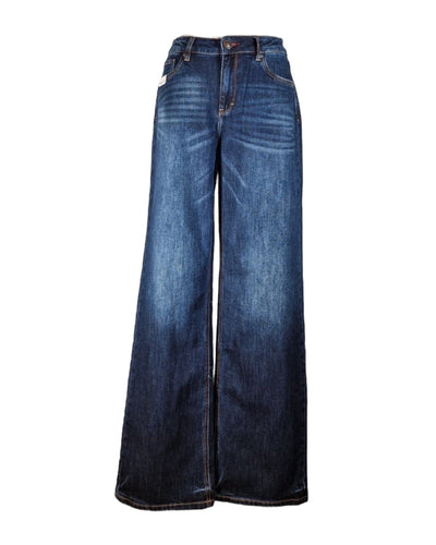 Zoe Wide Leg Jeanshose Blue Monkey 