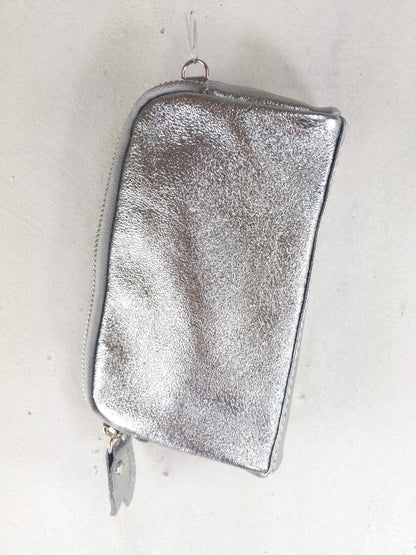 Kolibri Ulm - Kleine Ledertasche mit doppeltem Reißverschluss - kolibri-ulm.de - Accessoires, Bag, Handtasche, Handytasche, Leder, Ledertadsche, Ledertasche, Ledertaschen, Tasche