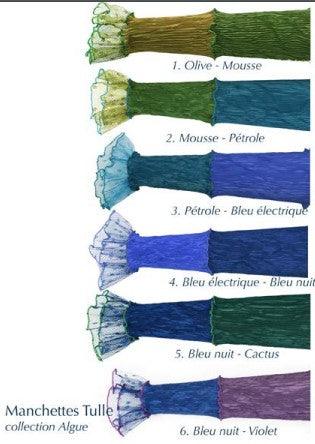 Monika - Lange Stulpen Manchettes Tulle - kolibri-ulm.de - Accessoires, Damen, Stulpen, WS22