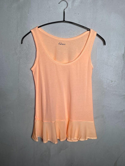 Jerseytop mit Volant