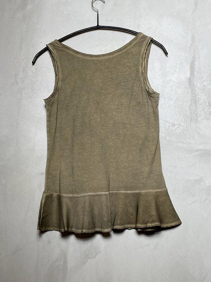 Jerseytop mit Volant