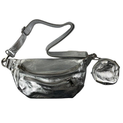 Kolibri Ulm - Crossbodybag mittelgroß mit zwei Reißverschlüssen und kleinem Geldbeutel extra - kolibri-ulm.de - Accessoires, Damen, Handtasche, Leder, Ledergeldbeutel, Ledertasche, Ledertaschen, WS21