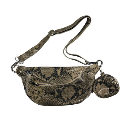 Kolibri Ulm - Crossbodybag mittelgroß mit zwei Reißverschlüssen und kleinem Geldbeutel extra - kolibri-ulm.de - Accessoires, Damen, Handtasche, Leder, Ledergeldbeutel, Ledertasche, Ledertaschen, WS21