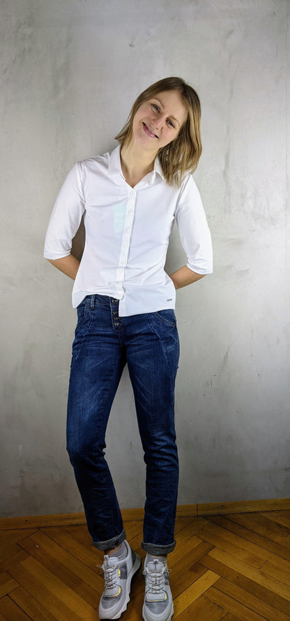 Nile - Jeans Regular Butterfly Long Indigo - kolibri-ulm.de - Damen, Denim, Hose, Hosen, Jeans