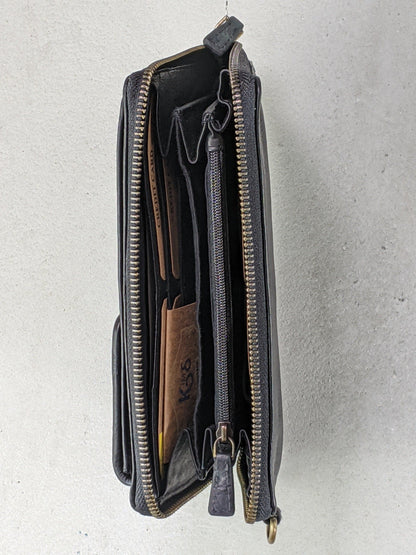 Kolibri Ulm - Geldbeutel mit Handytasche - geflochtenes Leder - kolibri-ulm.de - Accessoires, Clutch, Damen, Geldbeutel, Geldbörse, Handtasche, Handy, Handytasche, Leder, Ledergeldbeutel, Ledertadsche, Ledertasche, Ledertaschen