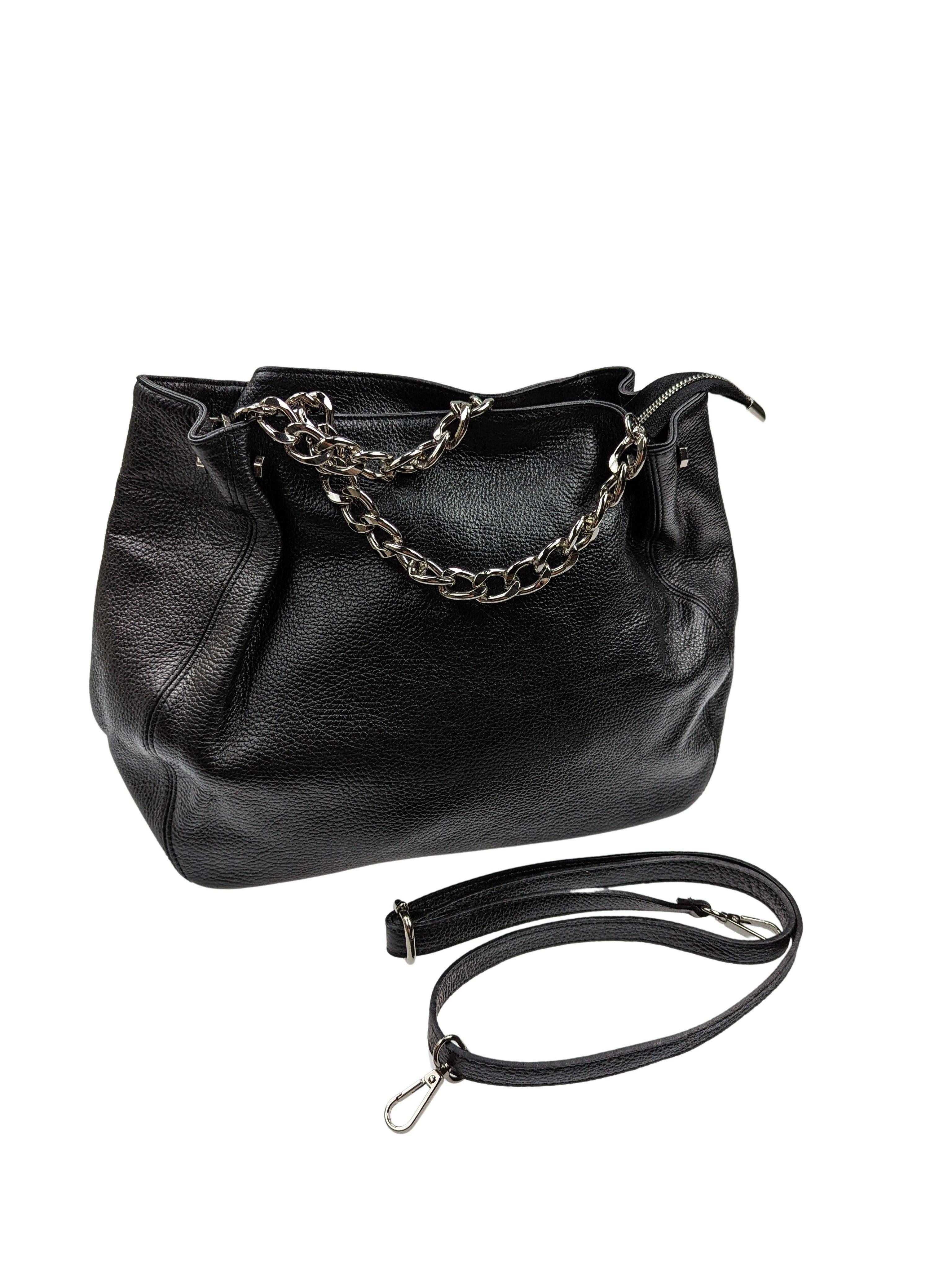 Kolibri Ulm - Ledertasche mit Kette - kolibri-ulm.de - Accessoires, Damen, Handtasche, Handtaschen, SS22, Tasche, Taschen