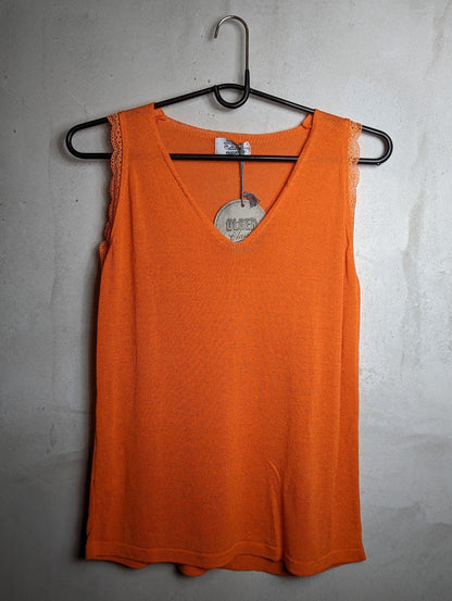 Olger - Leinentop - kolibri-ulm.de - Damen, Oberteile, SS22, Textilien, Top, Tops